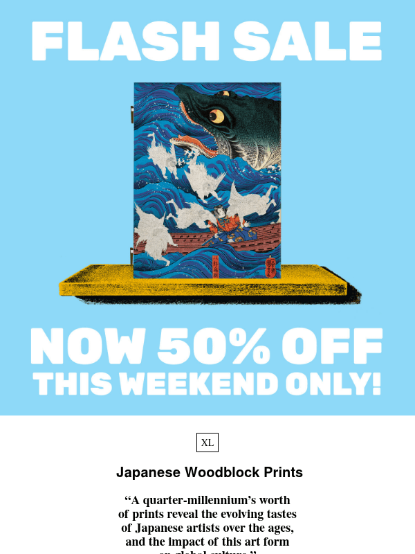 Newsletter preview: Flash Sale! ‘Japanese Woodblock Prints’ Now 50% Off