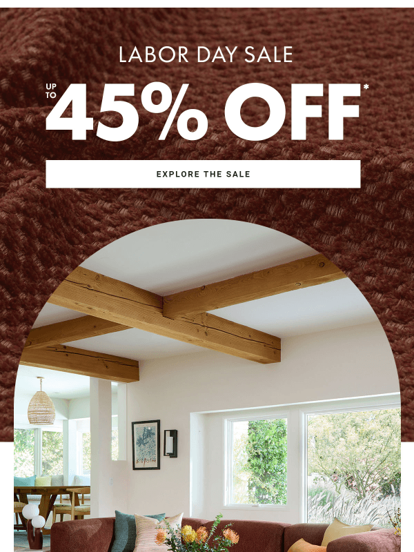 Newsletter preview: 🤩 Save up to 45% & build your dream space