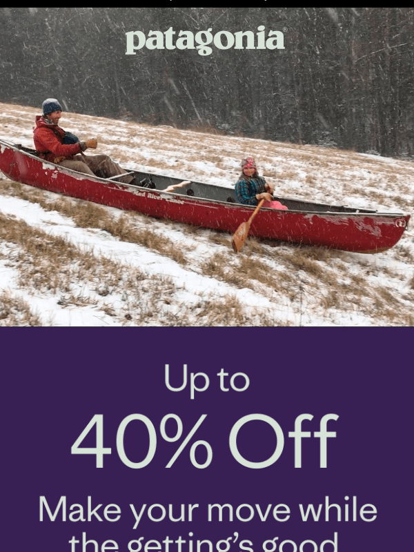 Newsletter preview: Last chance for our Winter Sale