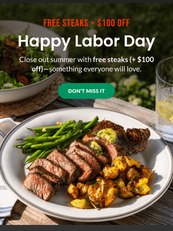 Newsletter preview: Your Labor Day just got juicier! 🤤🥩
