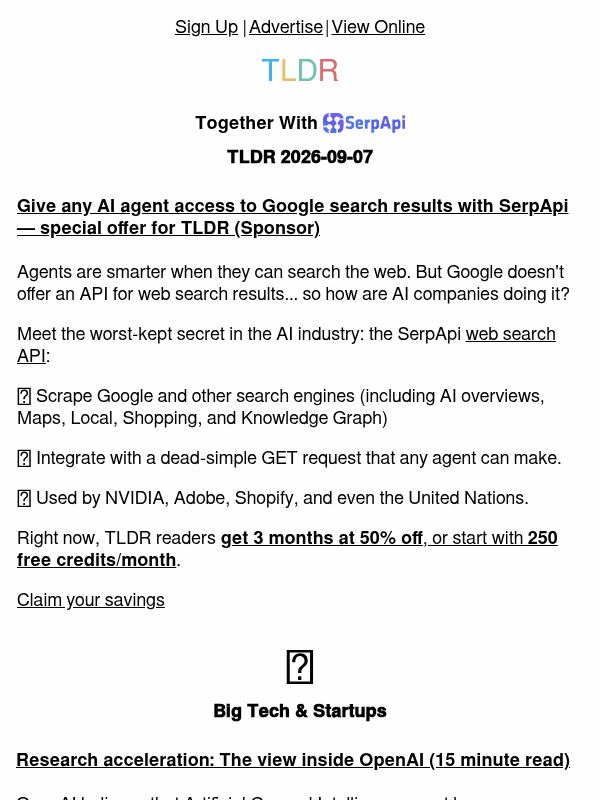 Newsletter preview: OpenAI research automation 🤖, Tim Cook's role 💼, agent secrets 👨‍💻