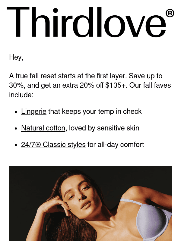 Newsletter preview: Up to 30% off ENDS SOON.