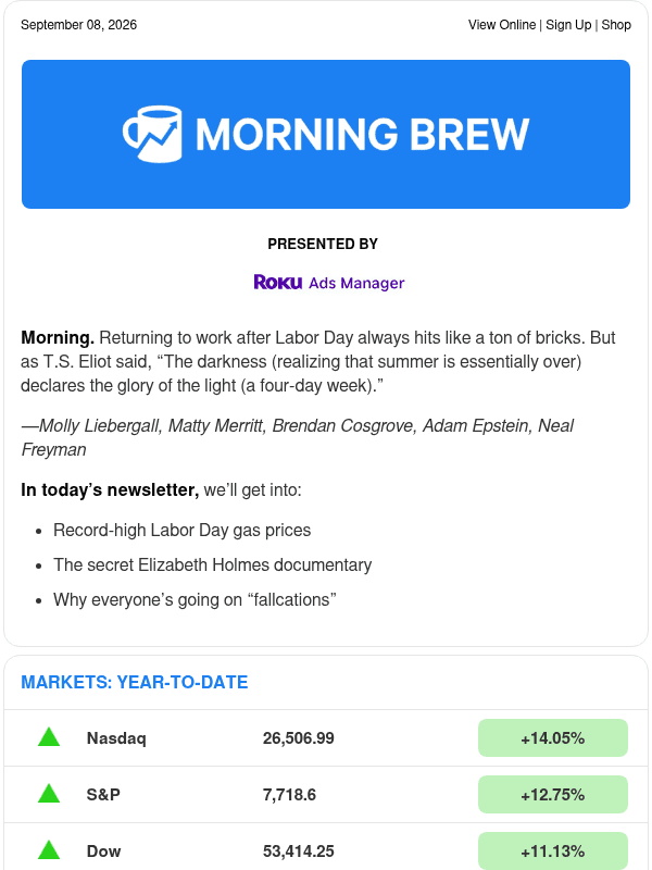Newsletter preview: ☕ Pump it up