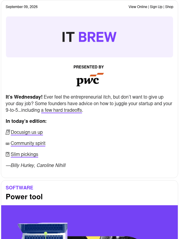 Newsletter preview: ☕ We will, we will, Docu