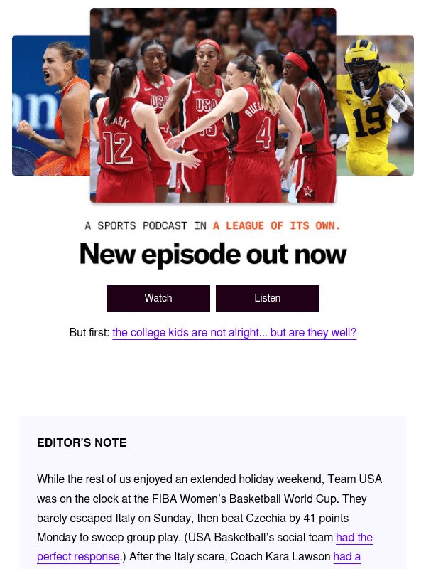 Newsletter preview: Simone Biles takes a tumble