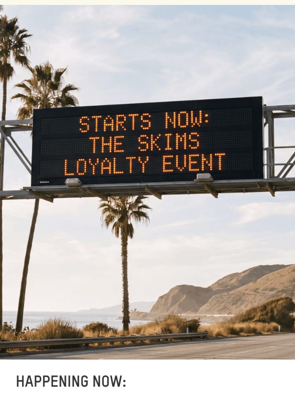 Newsletter preview: JOIN SKIMS REWARDS FOR 25% OFF