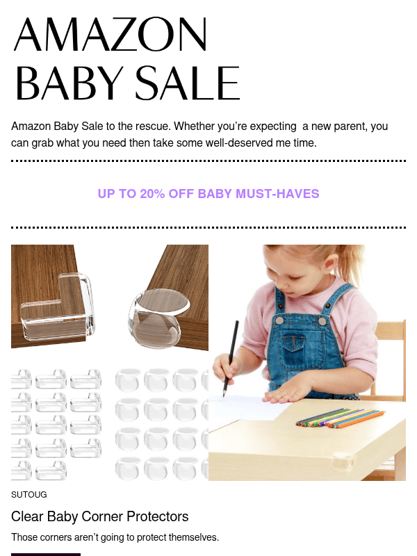 Newsletter preview: The Amazon Baby Sale has everything you need for littles