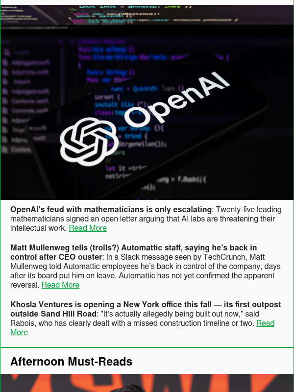 Newsletter preview: OpenAI's feud with mathematicians is only escalating