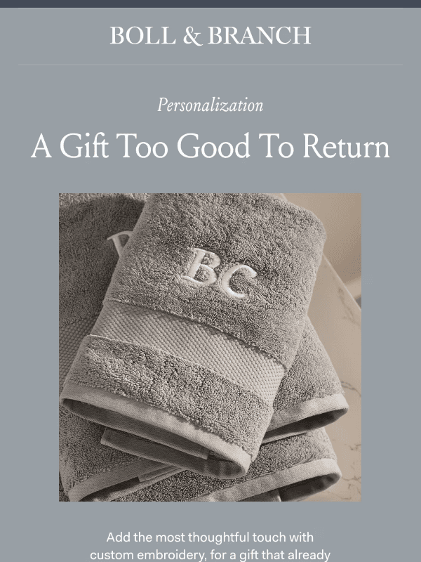 Newsletter preview: Customize their new favorite gift