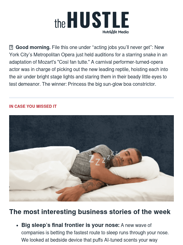 Newsletter preview: 😴  Smell ya later, insomnia