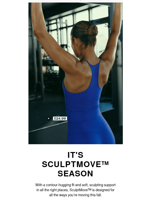 Newsletter preview: Start the season in SculptMove™