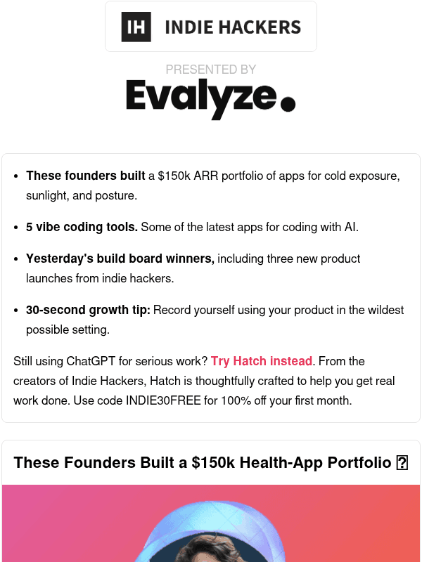 Newsletter preview: 🗞️ What's New: $150k health apps, $1M in 36 days, is it a "you problem"?