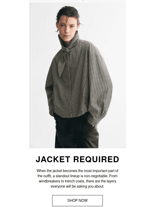 Newsletter preview: The early fall outerwear edit