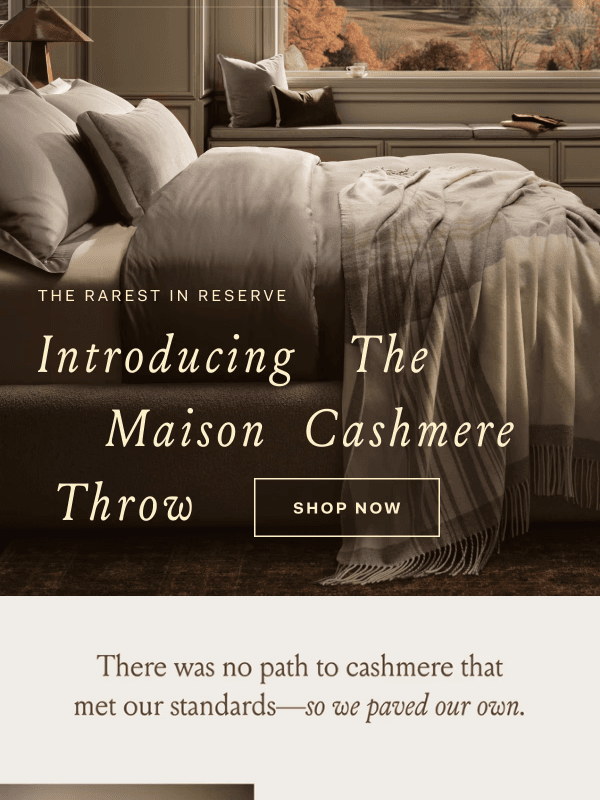 Newsletter preview: Introducing Reserve Maison Cashmere.