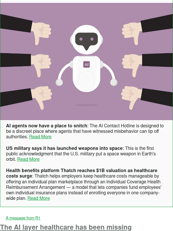 Newsletter preview: AI agents now have a place to snitch