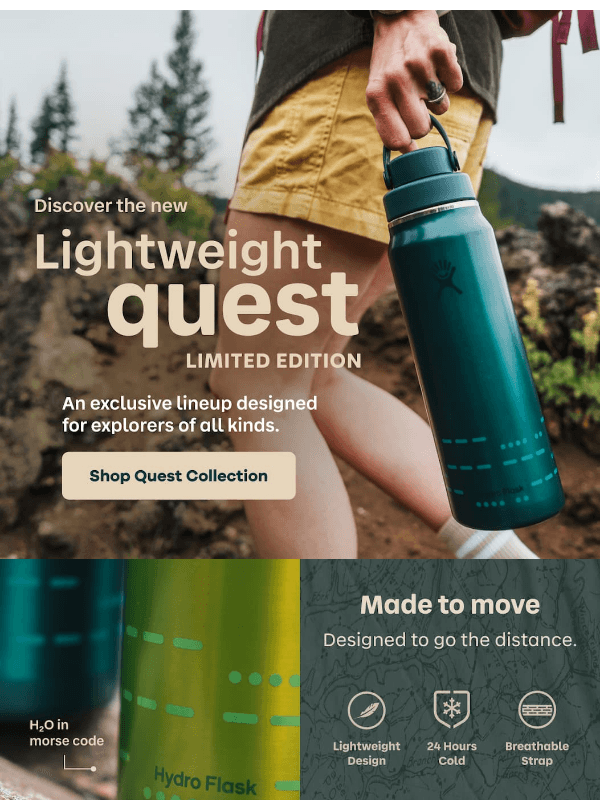 Newsletter preview: Meet our new Lightweight Quest Collection