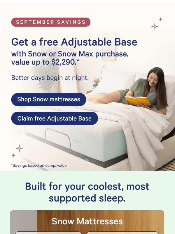 Newsletter preview: Up to $2,290 in added comfort—on us.