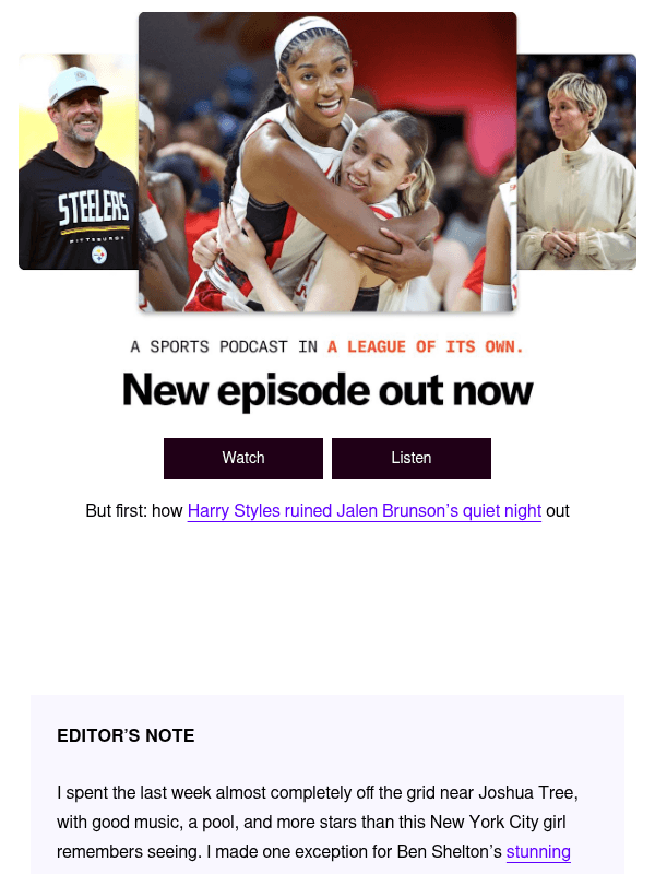 Newsletter preview: What did Tom and Taylor talk about?