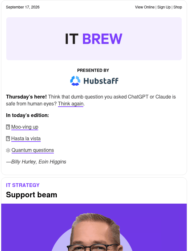 Newsletter preview: ☕ Gateway to the C-suite