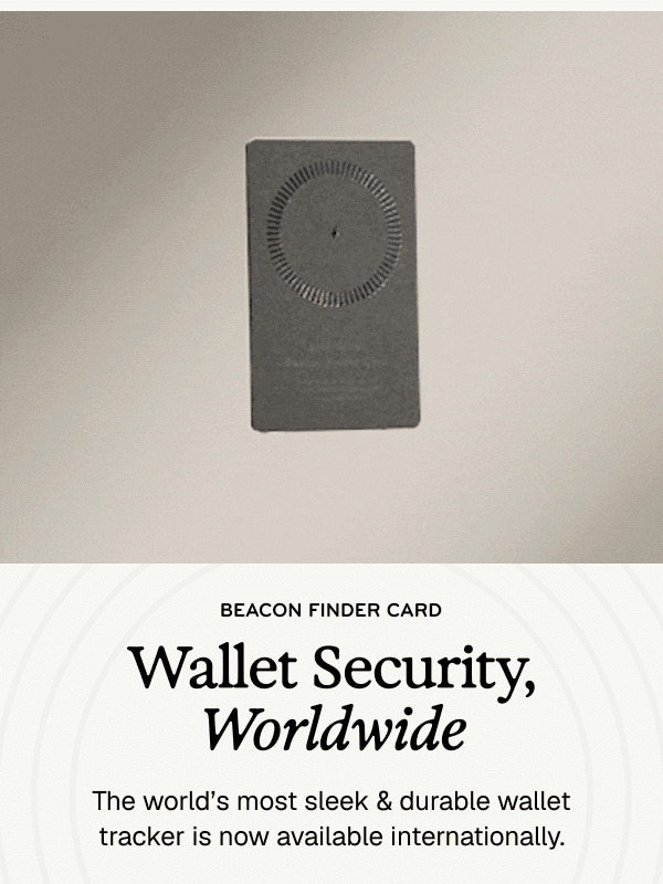 Newsletter preview: Beacon Card Goes Global