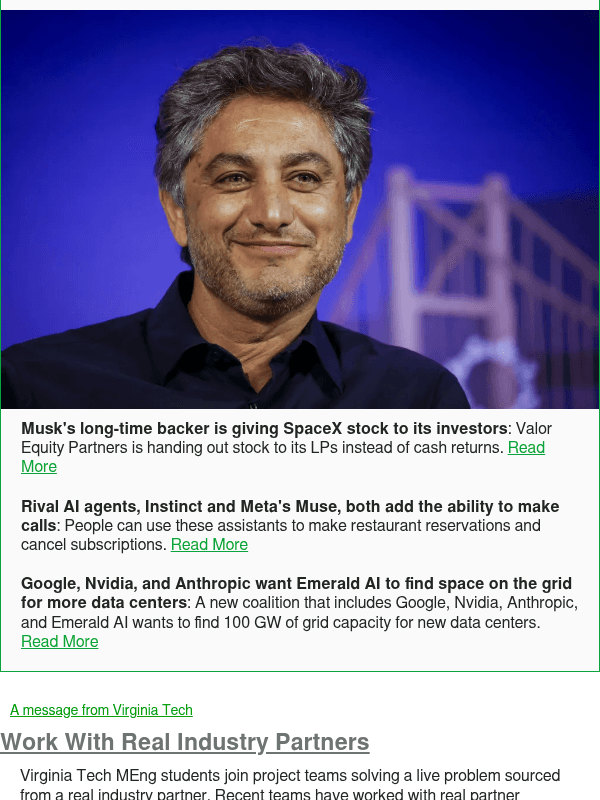 Newsletter preview: Musk's long-time backer is giving SpaceX stock to its investors