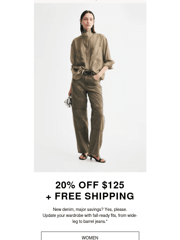 Newsletter preview: Weekend deal: 20% off + free shipping