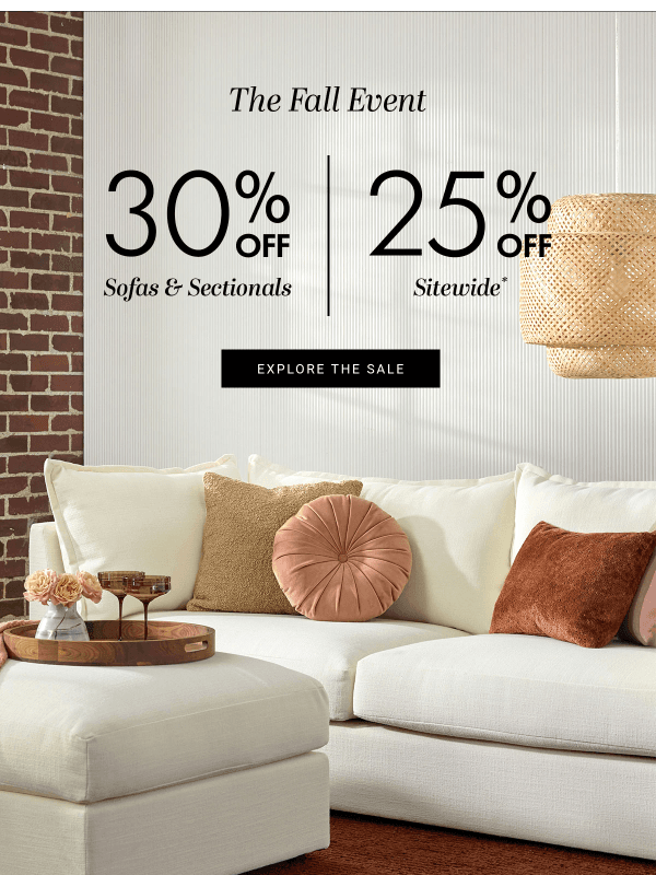 Newsletter preview: 📞 Last call for 30% off your sofa or sectional!