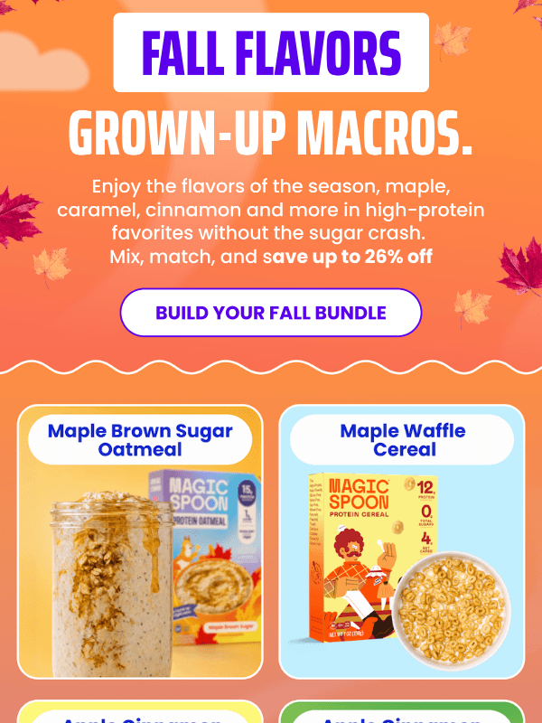 Newsletter preview: Your fall lineup is here - and it's high protein 🍂