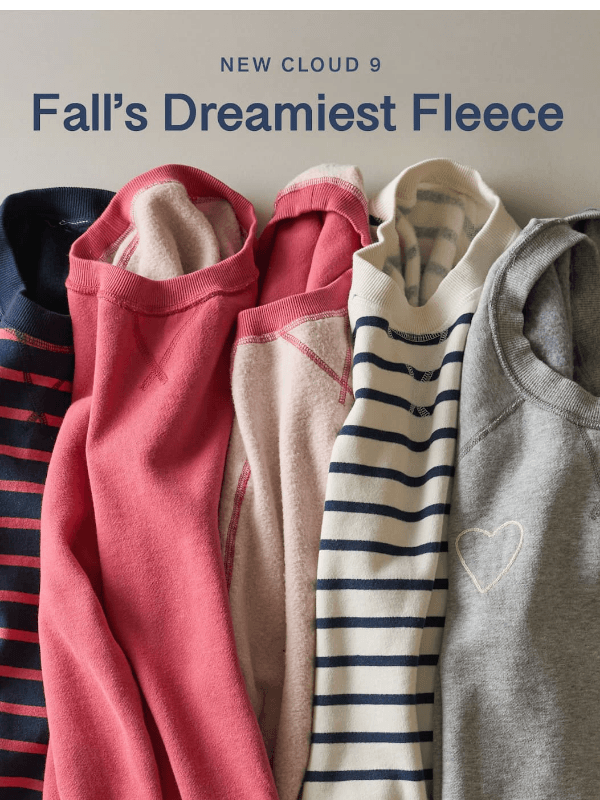 Newsletter preview: New Cloud 9 Fleece is Here ☁️