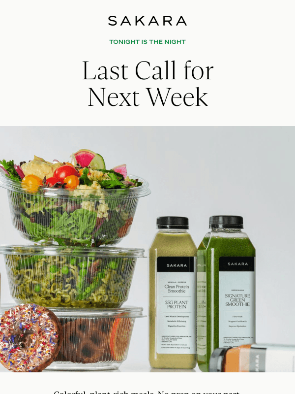 Newsletter preview: Last Call for Next Week