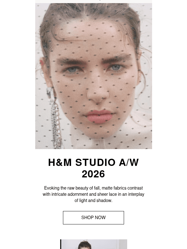 Newsletter preview: H&M Studio A/W 2026 is here