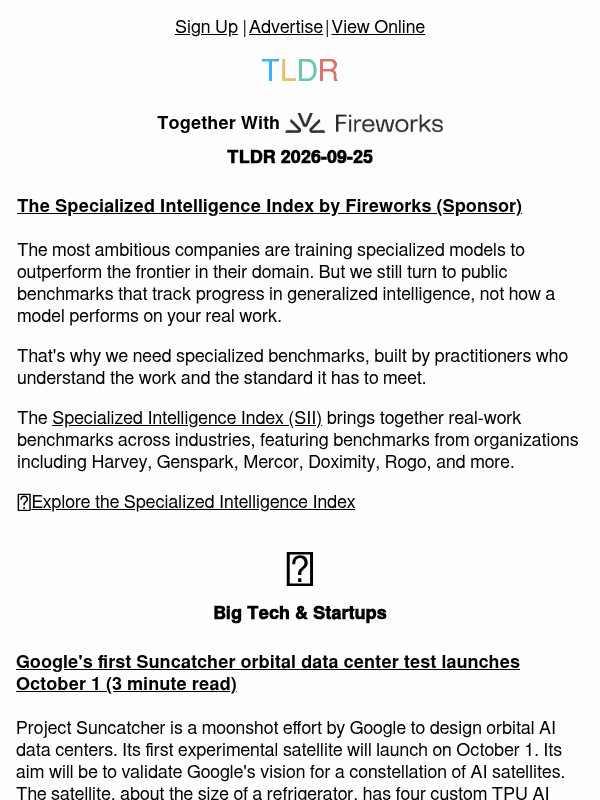 Newsletter preview: Google's space datacenter 🛰️, Bezos $30B bet 🚀, CPU shortage 💻