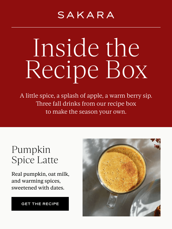 Newsletter preview: Your Fall Drink Order, Homemade