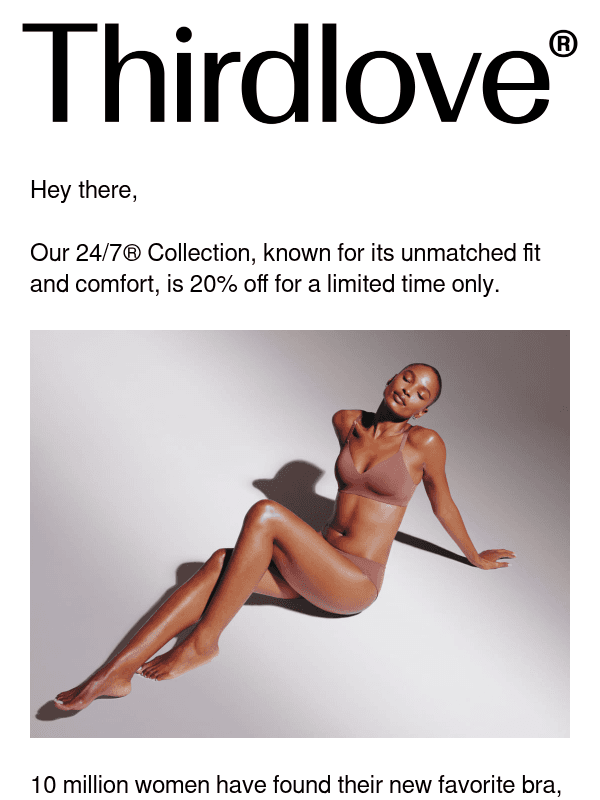 Newsletter preview: 20% off ends tomorrow.
