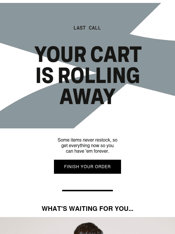 Newsletter preview: Your cart is expiring soon!