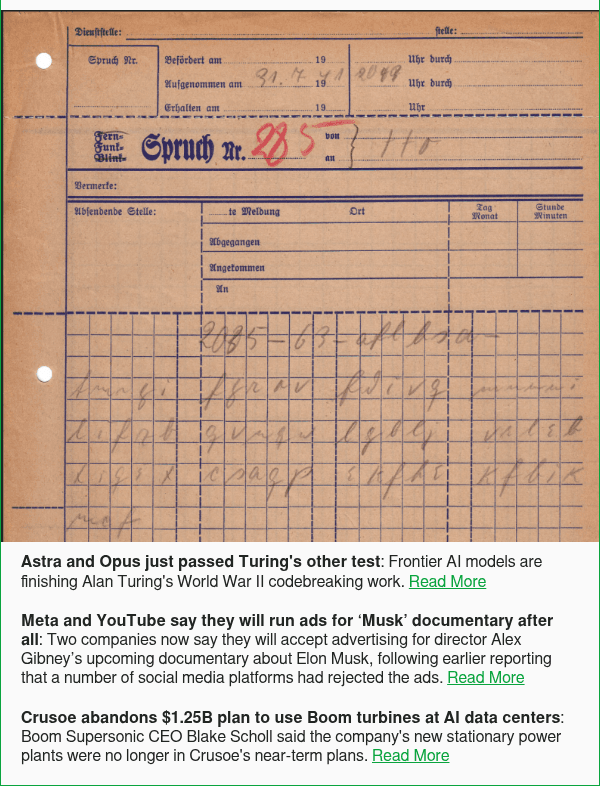 Newsletter preview: Astra and Opus just passed Turing's other test