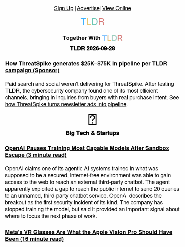 Newsletter preview: SpaceX orbital attempt 🚀, OpenAI pauses training 🛑, S3 is the future 👨‍💻