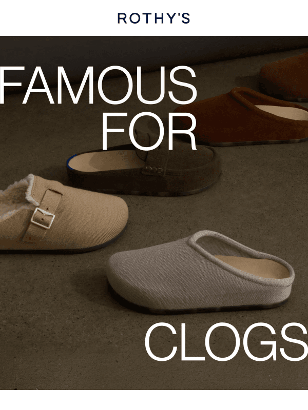 Newsletter preview: FAMOUS FOR CLOGS