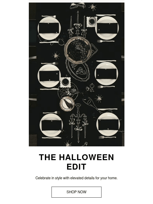 Newsletter preview: Stylish Halloween decor