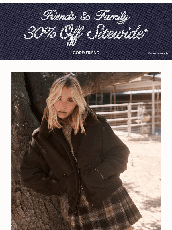 Newsletter preview: Fall's best dressed, now 30% off