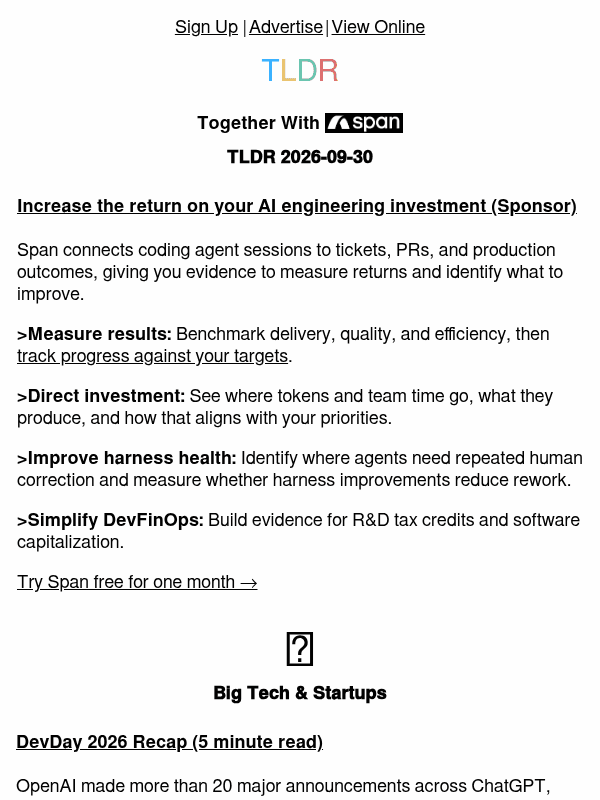 Newsletter preview: OpenAI DevDay 👨‍💻, Apple's reorg 💼, data is the app 📊