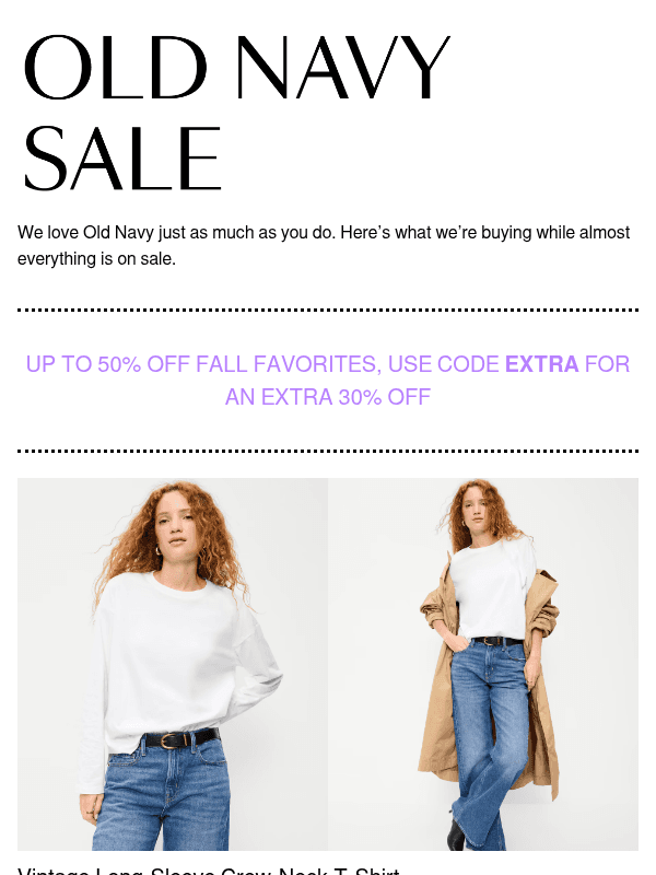 Newsletter preview: All of your fall faves are on sale at Old Navy