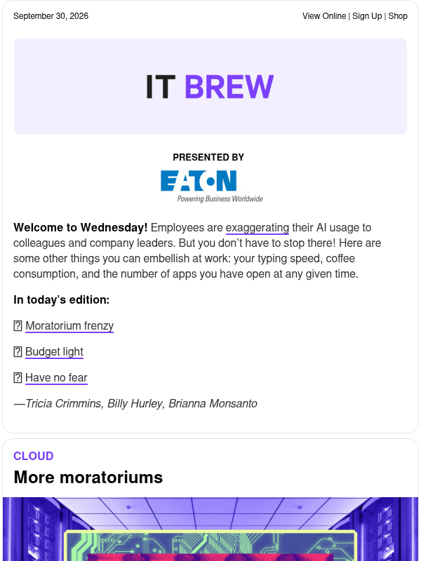 Newsletter preview: ☕️ Rack to basics