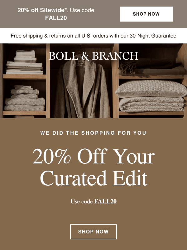 Newsletter preview: Your perfect fall bed is 4 steps away