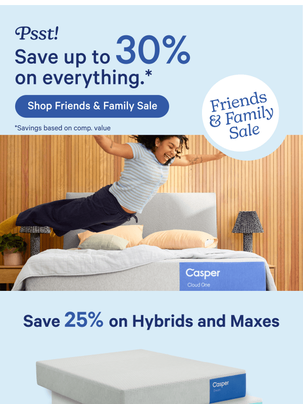 Newsletter preview: Friends and fam sale!