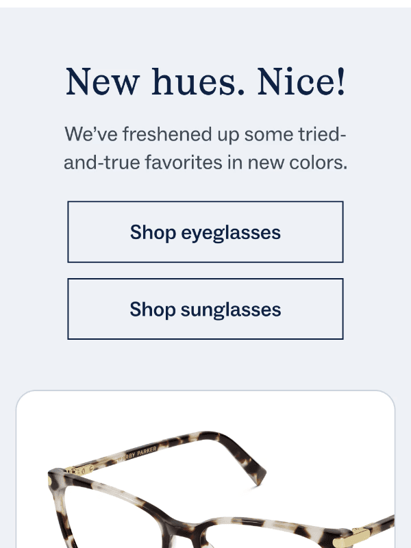 Newsletter preview: Introducing favorites in fresh colors