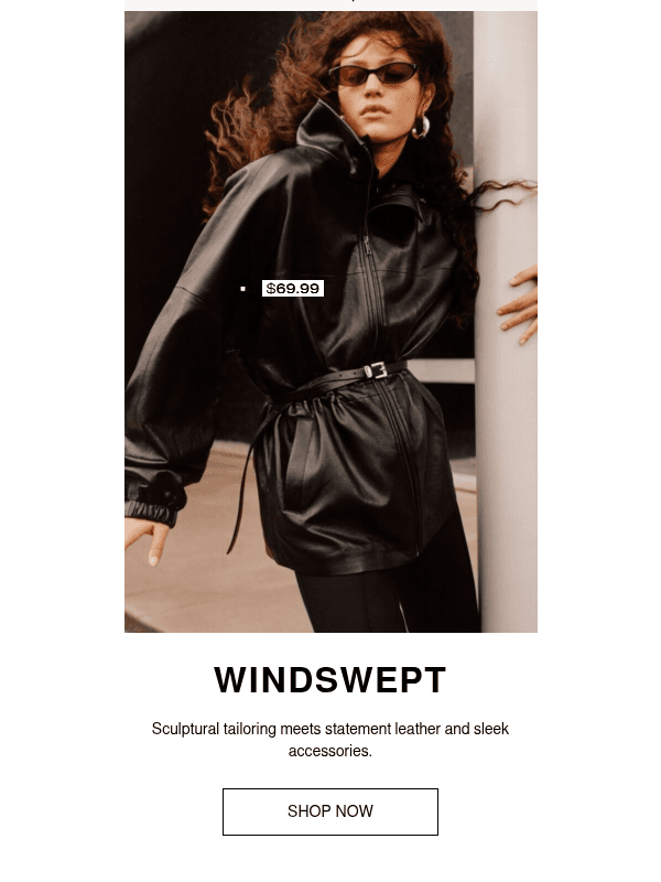 Newsletter preview: New in: The Outerwear Edit