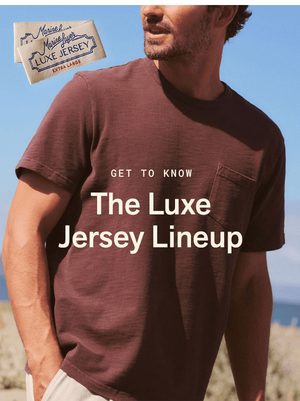 Newsletter preview: Your Fantasy Lineup: Luxe Jersey