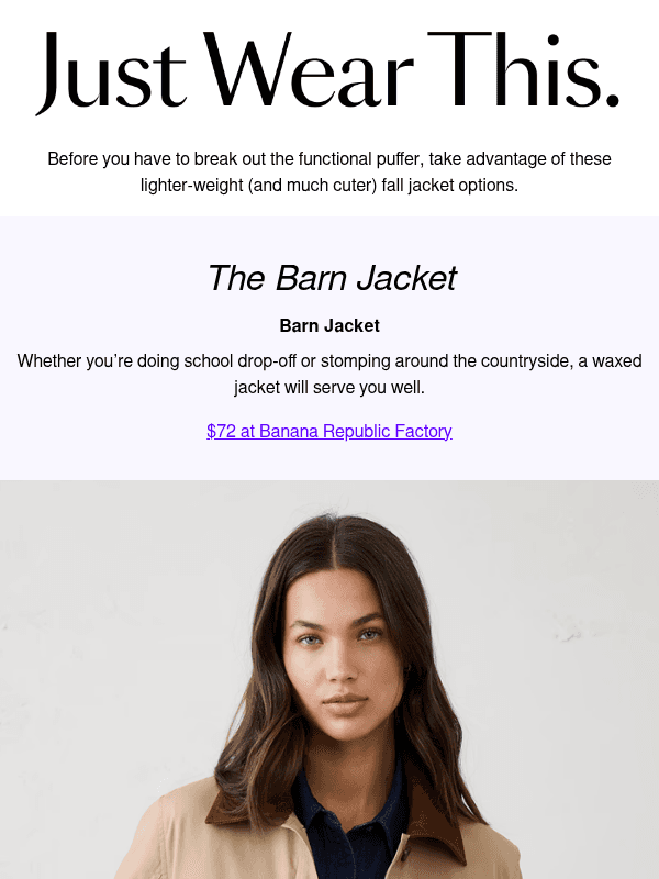 Newsletter preview: Our favorite fall outerwear