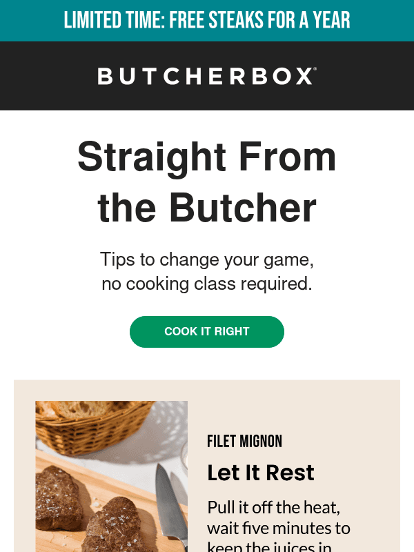Newsletter preview: Straight from the butcher